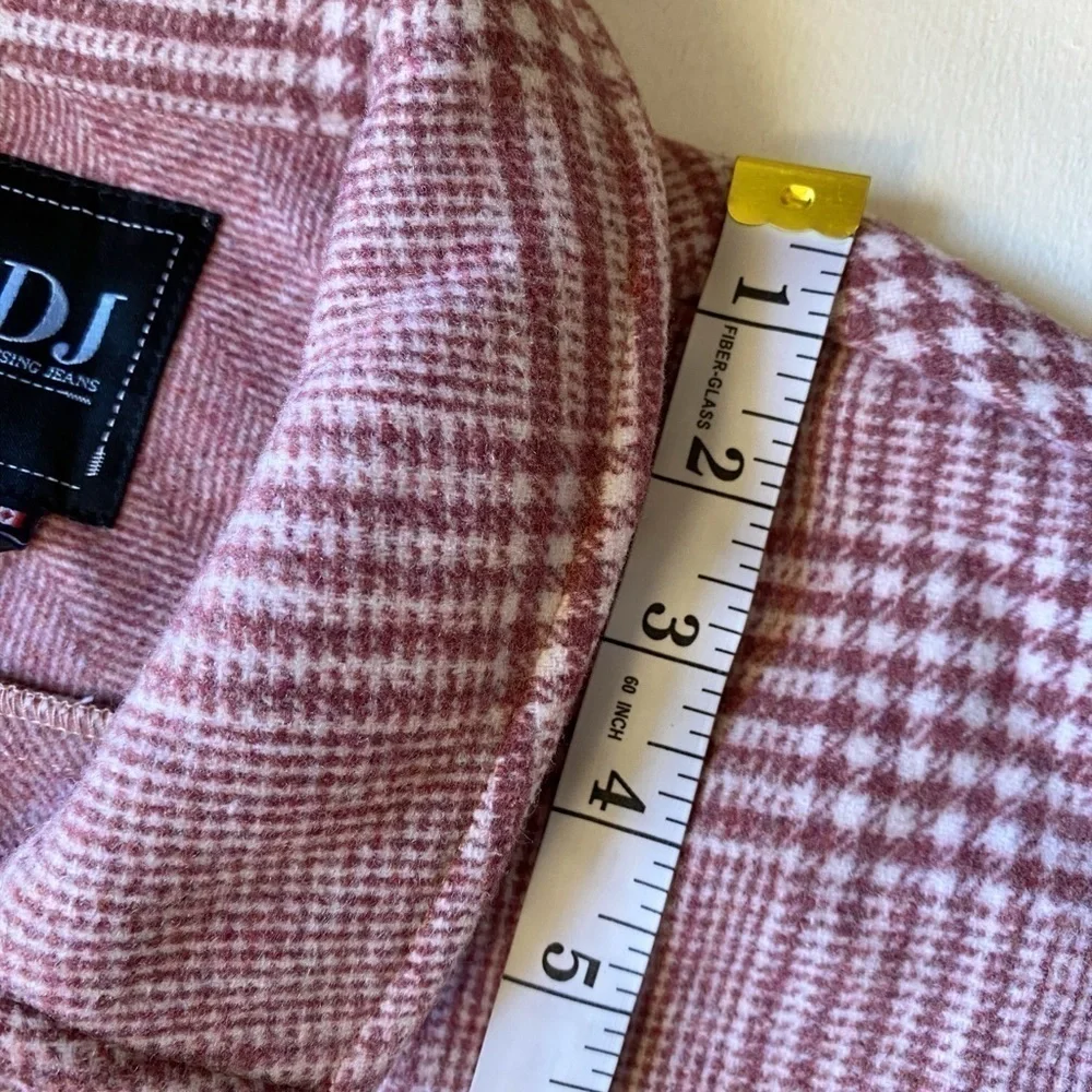 FDJ French Dressing Jeans Blush Glen Plaid Shacket - Picture 10 of 13